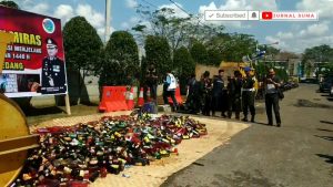 Jelang Ramadhan 1440 H, Polres Sumedang Musnahkan Ribuan Miras