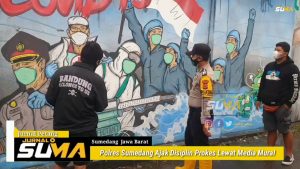 Polres Sumedang Ajak Disiplin Prokes Lewat Media Mural