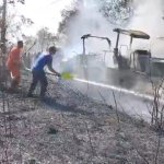 2 Unit Alat Perbaikan Jalan Hangus Akibat Kebakaran Hutan, JurnalSuma