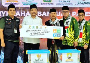 BAZNas Sumedang Salurkan Infak Rp 461 Juta untuk Palestina
