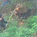 Kebakaran Lahan Melanda Area Bukit Kerud di Sumedang