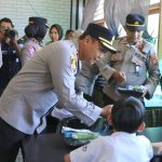 Dukung Program Pemerintah, Polres Sumedang Bagikan Makan Bergizi Gratis ke Siswa SLB