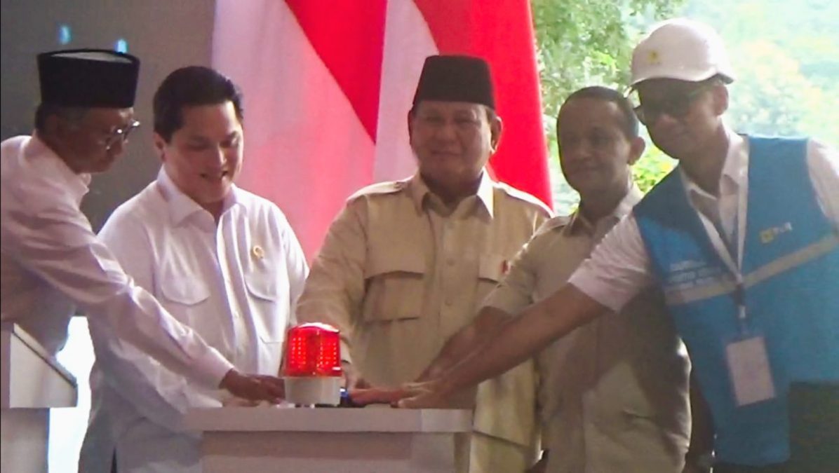 Presiden Prabowo Resmikan 37 Infrastruktur Kelistrikan di Bendungan Jatigede Sumedang