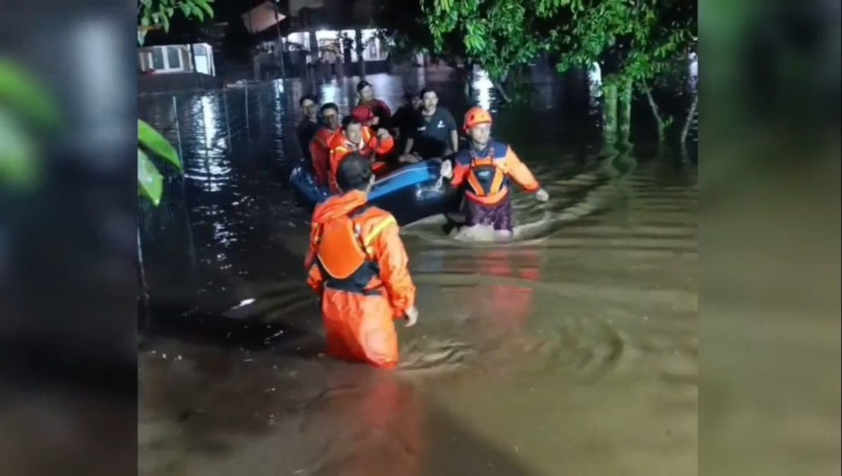 Banjir Luapan Sungai Cimande Kembali Terjang Empat Desa di Cimanggung, 200 KK Terdampak