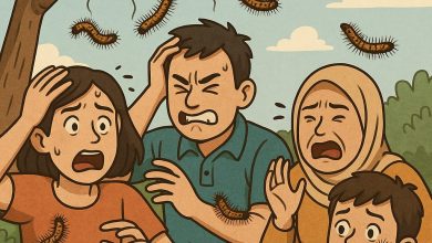 Serangan Ulat Bulu Kepung Permukiman di Sumedang, Warga Cemas