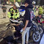 Satlantas Polres Sumedang Tindak Pengendara Pengguna Knalpot Brong, 28 Motor Diamankan