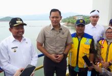 Menko AHY Tinjau Bendungan Jatigede Usai Resmikan Jalan Lingkar Utara Jatigede Sumedang