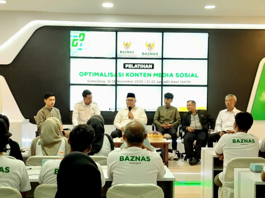 BAZNas Dorong Penerima Zakat Produktif Kuasai Strategi Digital Lewat Pelatihan Konten Media Sosial di Sumedang