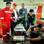 Baznas dan Kodim 0610 Sumedang Gelar Aksi Sosial, 300 Ojol Dapat Ganti Oli Gratis