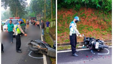 Diduga Hendak Mendahului, Pemotor Tewas Ditabrak Mobil di Cadas Pangeran Sumedang