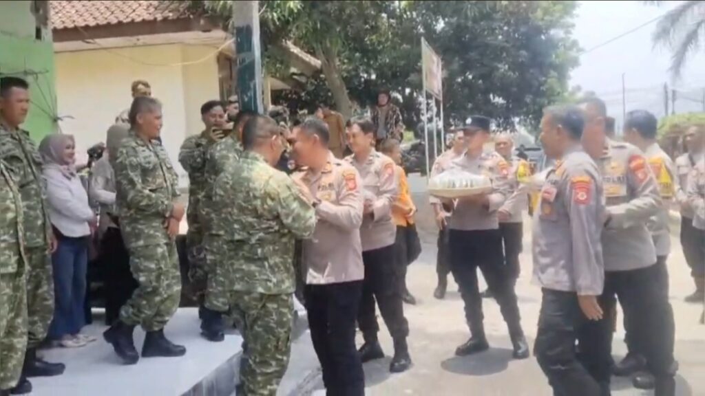 HUT TNI ke-81, Tiga Polsek di Sumedang Sambangi Koramil Tanjungsari Perkuat Sinergitas